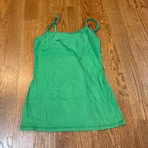 EUC Emerald Green Cami Tank Top | Adjustable Strap Basic | Lightweight Sz M